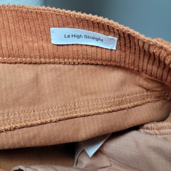 Frame Denim Le High Straight Amber Corduroy Pants Size 28 - Picture 8 of 9